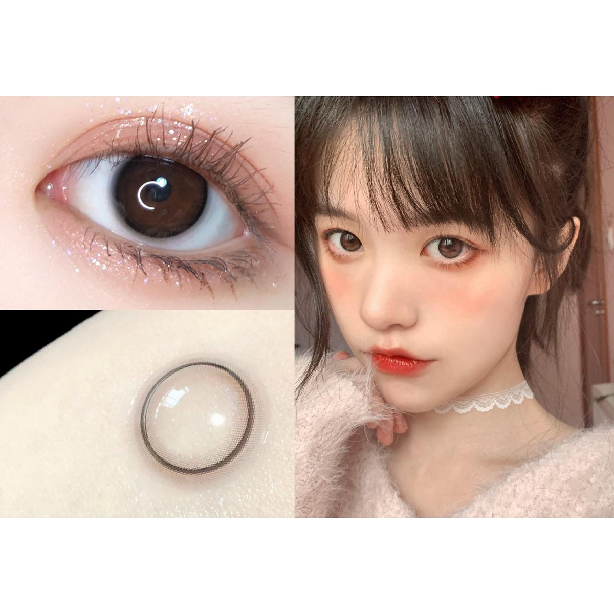 MHYHEI PORSLEN 14.00mm Black Colored Contact Lenses (6 Months Wear)