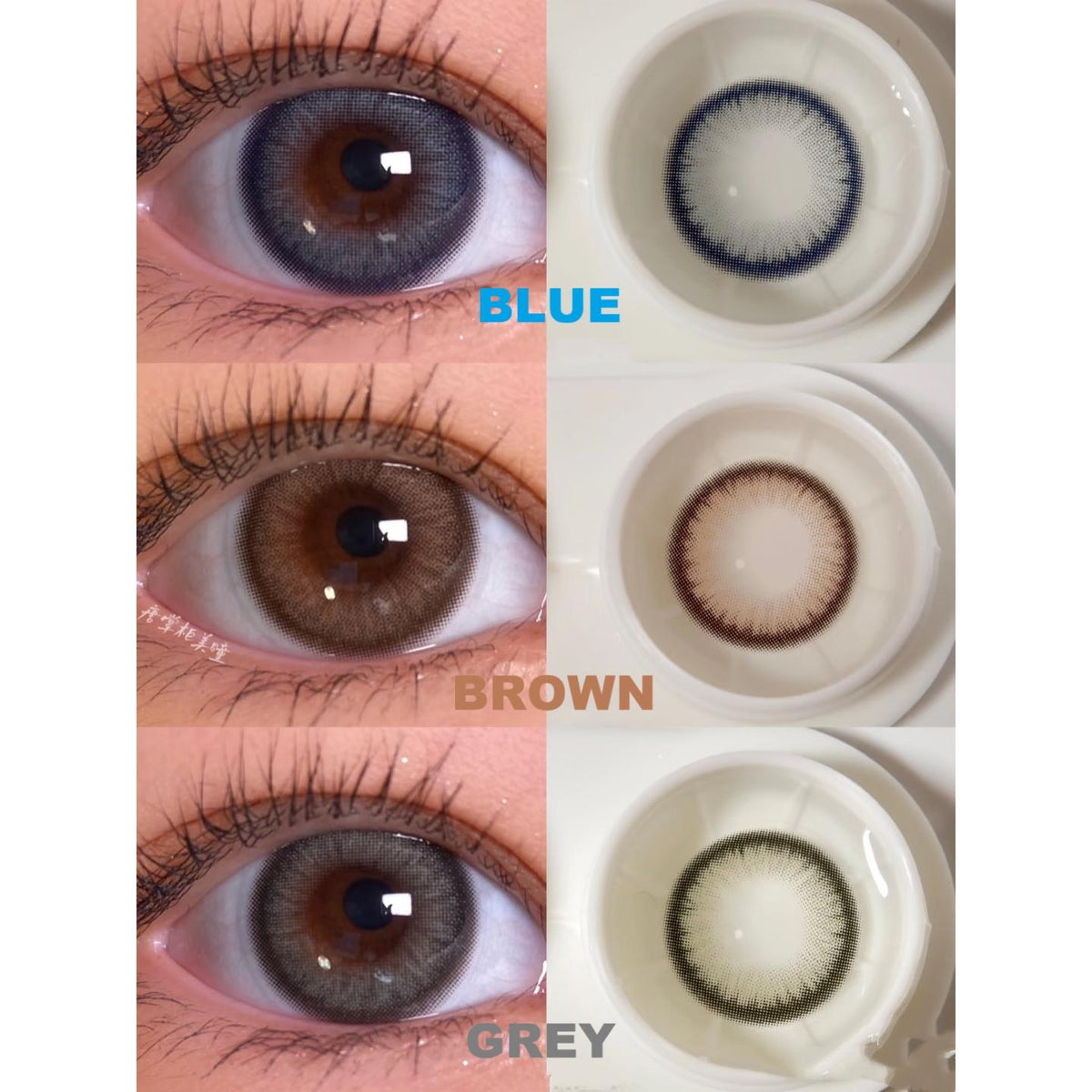 LLLAN BOOSCON คอนแทคเลนส์สีฟ้า ขนาด 14.50 มม. (ชนิดราย 6 เดือน)