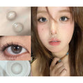 XNPHUI PORSLEN 14.20mm Grey Colored Contact Lenses (6 Months Wear)