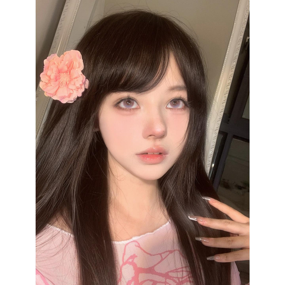 MNHHAI thestarlens 14.50mm Purple Colored Contact Lenses (6 Months Wear)