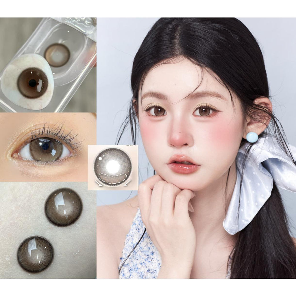 CDTSWROU OBALEN 14.50mm Brown Colored Contact Lenses (6 Months Wear)