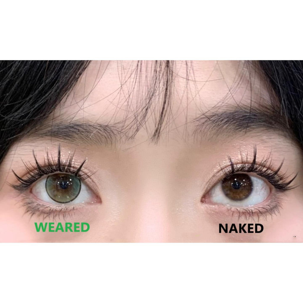 YXYHUA Xiyoulens คอนแทคเลนส์สีเขียว ขนาด 14.50 มม. (ชนิดราย 6 เดือน)