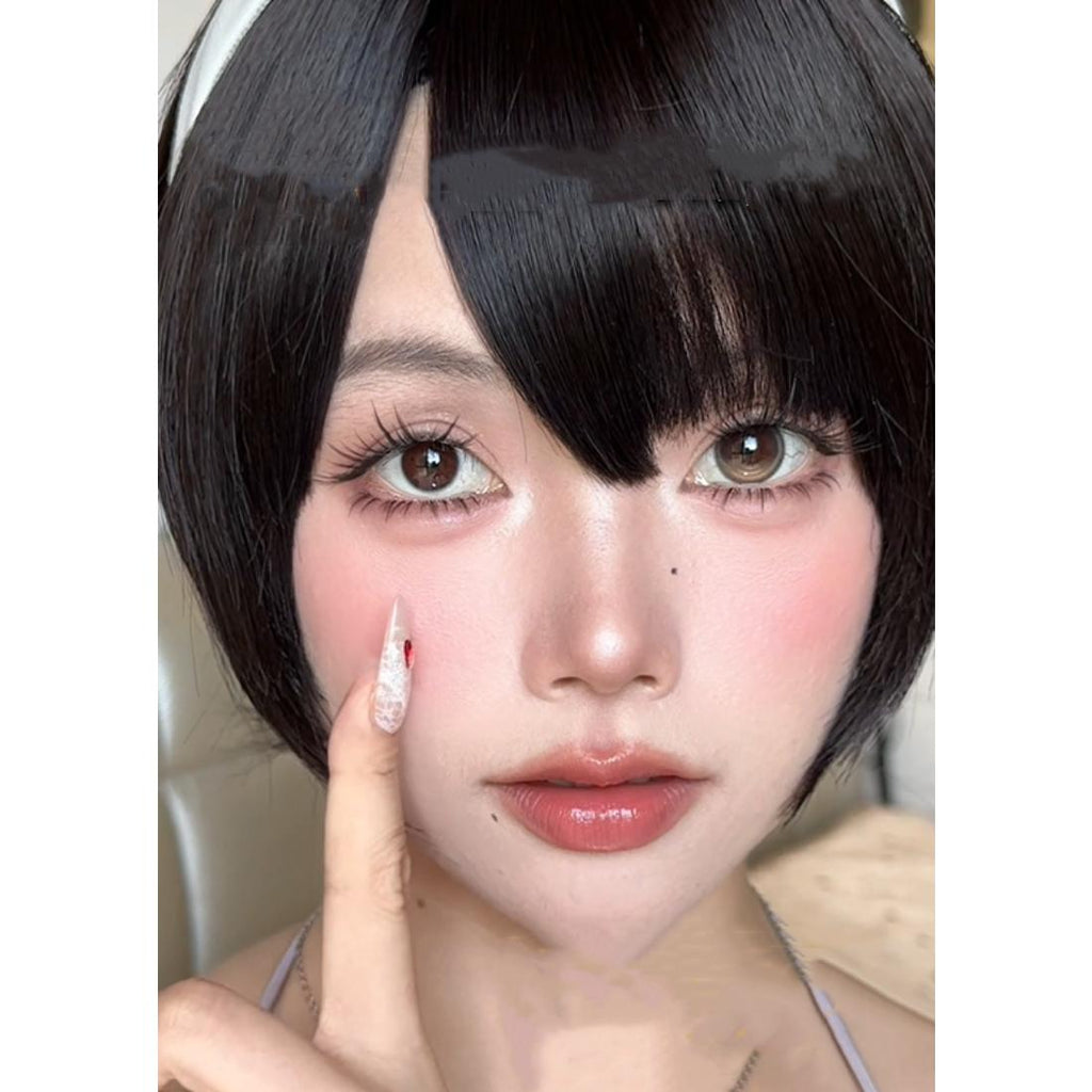 CDJJCENG OBALEN 14.50mm Brown Colored Contact Lenses (6 Months Wear)
