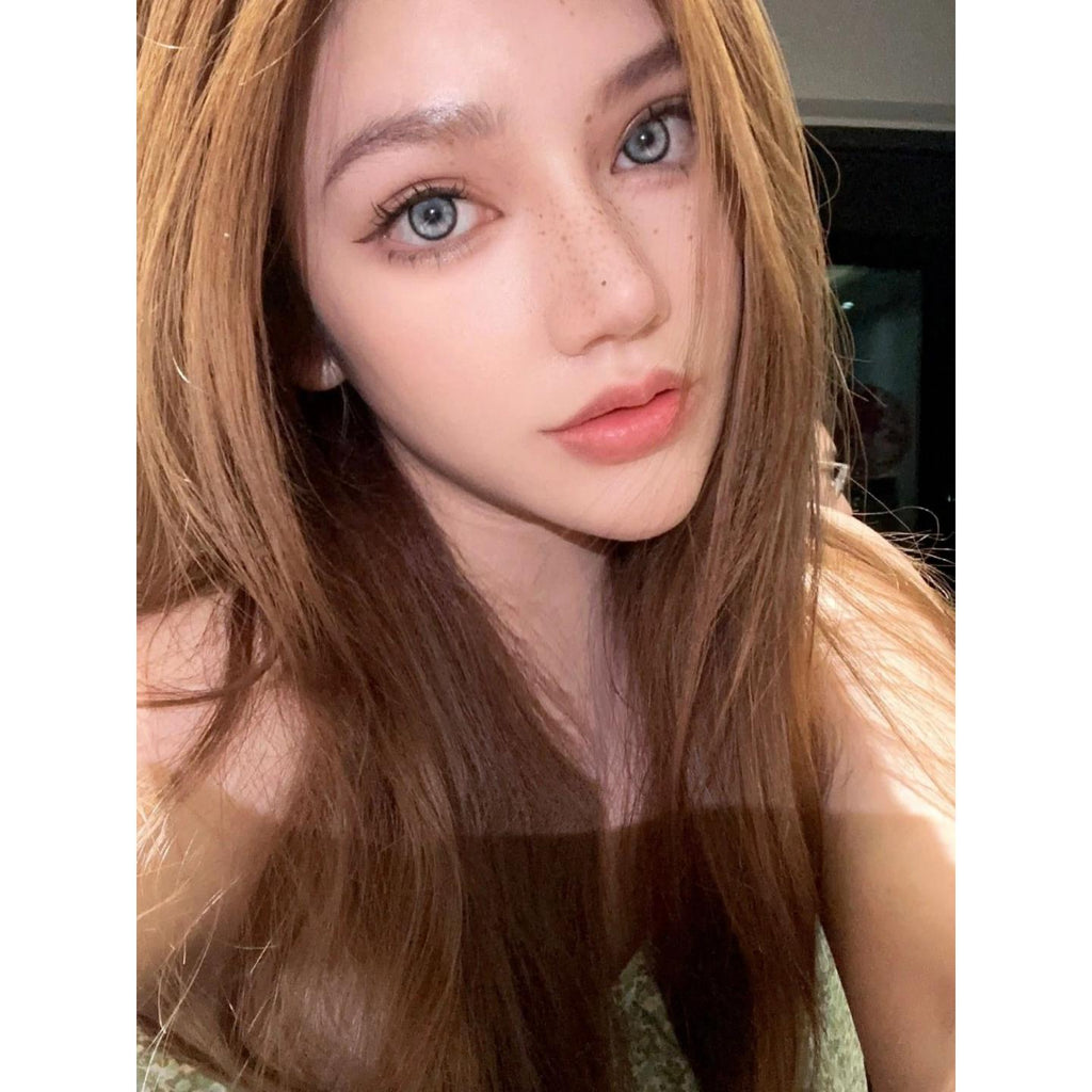 BLKYZHU Xiyoulens 14.20mm Grey Colored Contact Lenses (6 Months Wear)