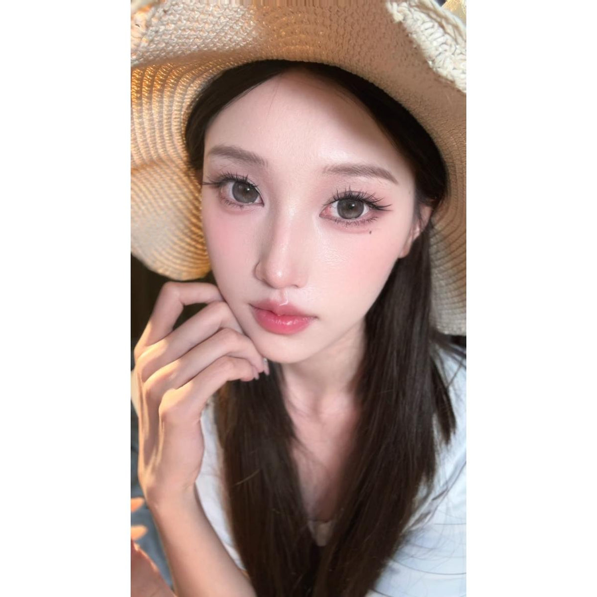 DXZLI Tinacon คอนแทคเลนส์สีดำ ขนาด 14.50 มม. (ชนิดราย 6 เดือน)