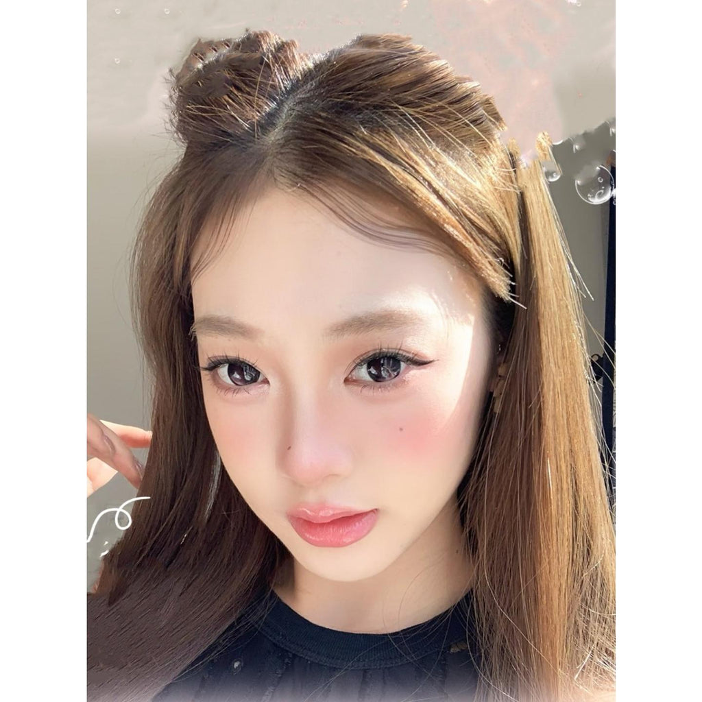 THHFEN thestarlens 14.50mm Pink Black Colored Contact Lenses (6 Months Wear)
