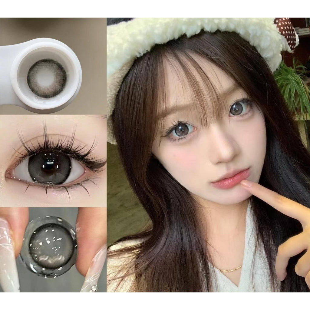 คอนแทคเลนส์สี NMTZI FLLYCON ขนาด 14.50 มม. สีเทา (แบบราย 6 เดือน)