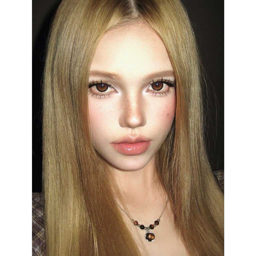 FMGUAN Serltyca 14.50mm Brown Colored Contact Lenses (6 Months Wear)