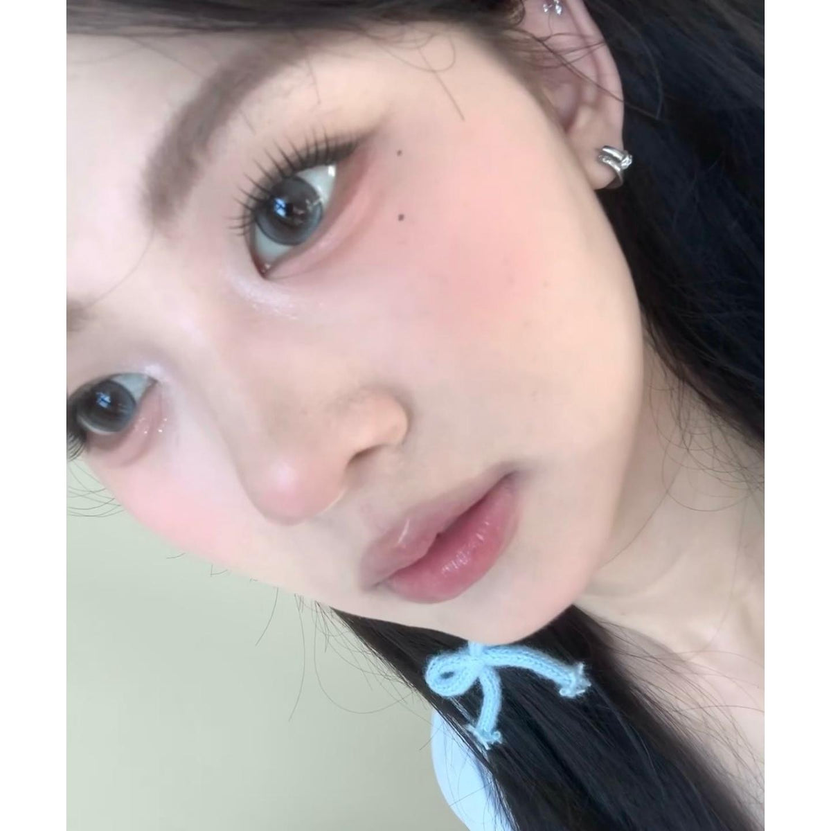 LJHUI FLLYCON 14.20mm Grey Colored Contact Lenses (6 Months Wear)