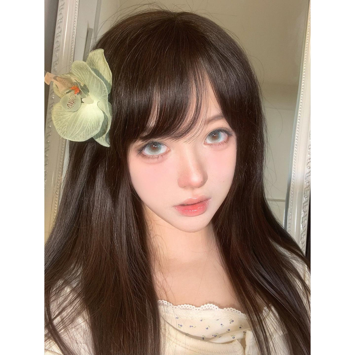 JNYYU thestarlens 14.20mm Green Colored Contact Lenses (6 Months Wear)