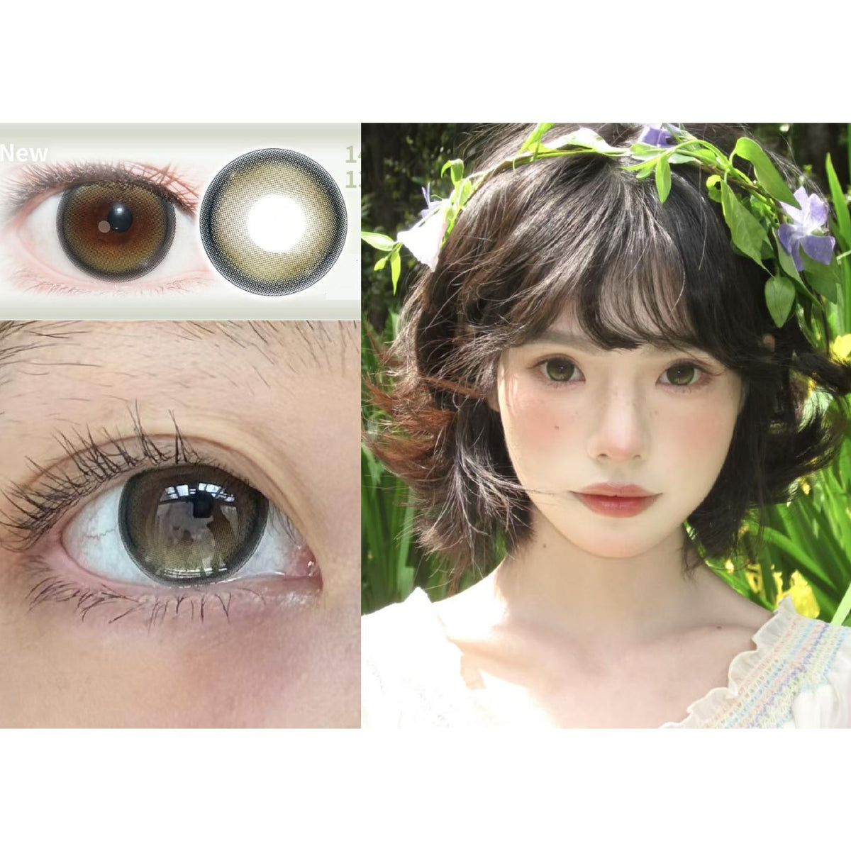 WYWLV MimiPark 14.50mm Green Colored Contact Lenses (6 Months Wear)