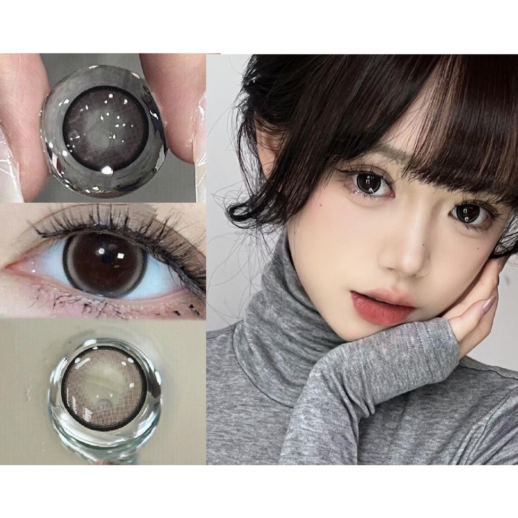 Kính áp tròng màu nâu KLZBZHU OVOLOOK 14.50mm (Thời hạn sử dụng 6 tháng)