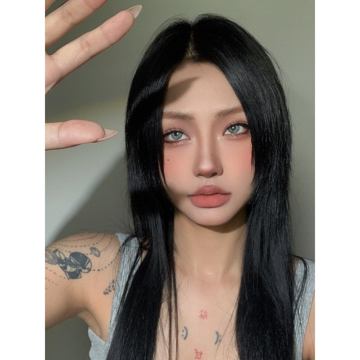 LLQHUI Xiyoulens 14.20mm Green Colored Contact Lenses (6 Months Wear)