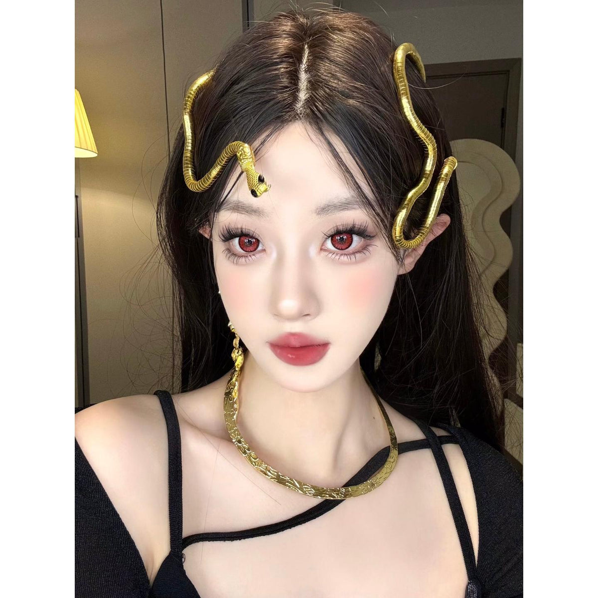 Kính áp tròng màu đỏ QXLDIE Xiyoulens 14.50mm (Thời hạn sử dụng 6 tháng)