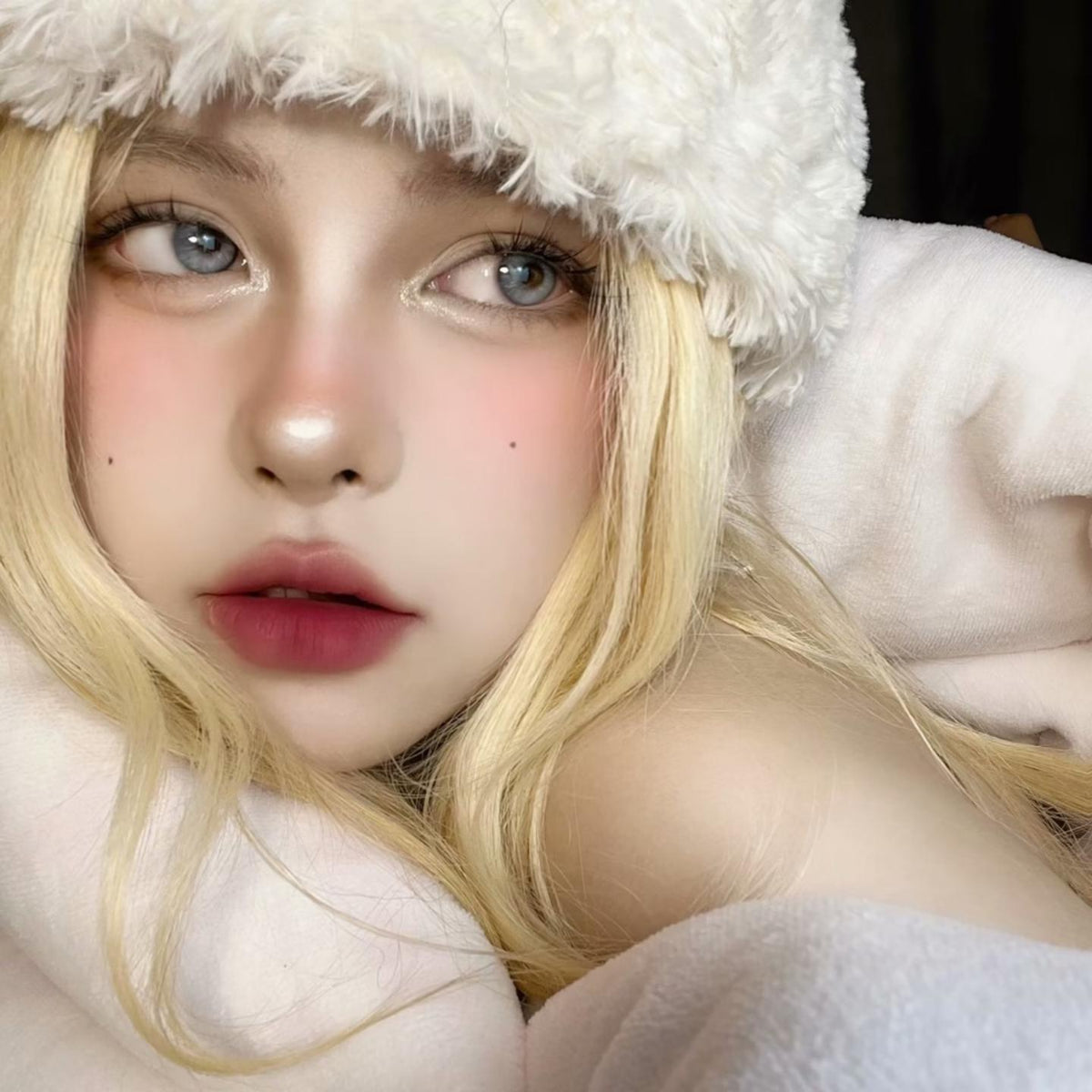 TLLHUI Xiyoulens 14.20mm Blue Colored Contact Lenses (6 Months Wear)