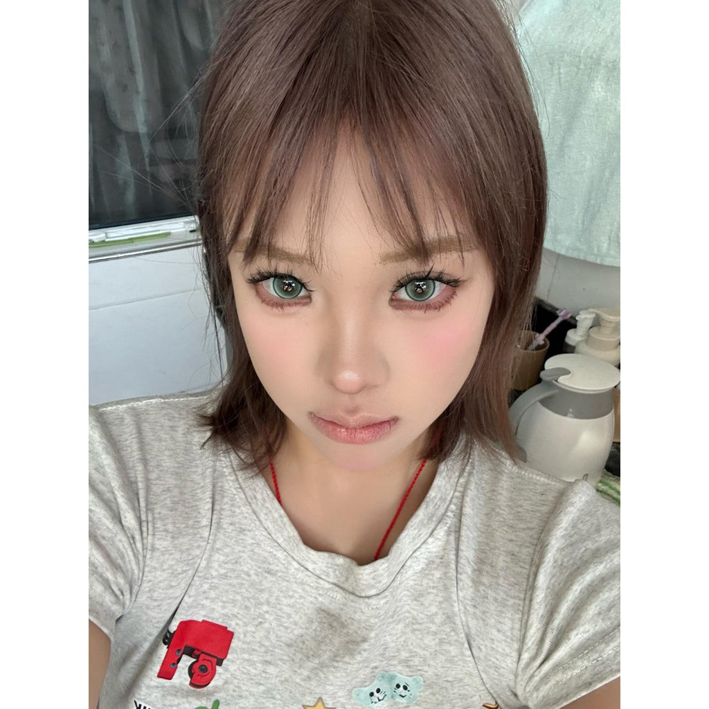 คอนแทคเลนส์สีเขียว NHXXLV Serltyca ขนาด 14.20 มม. (แบบราย 6 เดือน)