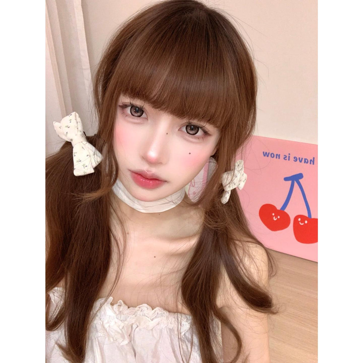 CDBBXYFEN OBALEN 14.50mm Pink Colored Contact Lenses (6 Months Wear)