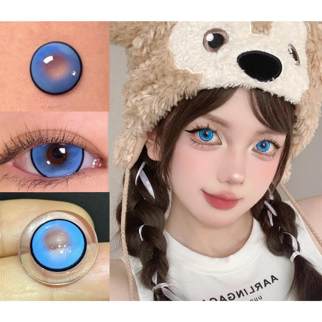 MFPPLAN Xiyoulens คอนแทคเลนส์สีฟ้า ขนาด 14.50 มม. (ชนิดราย 6 เดือน)