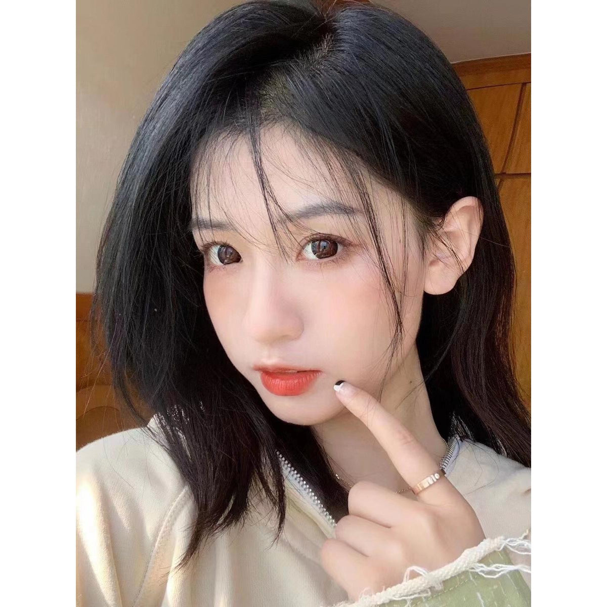 BGDHONG FLLYCON 14.50mm Red Colored Contact Lenses (6 Months Wear)