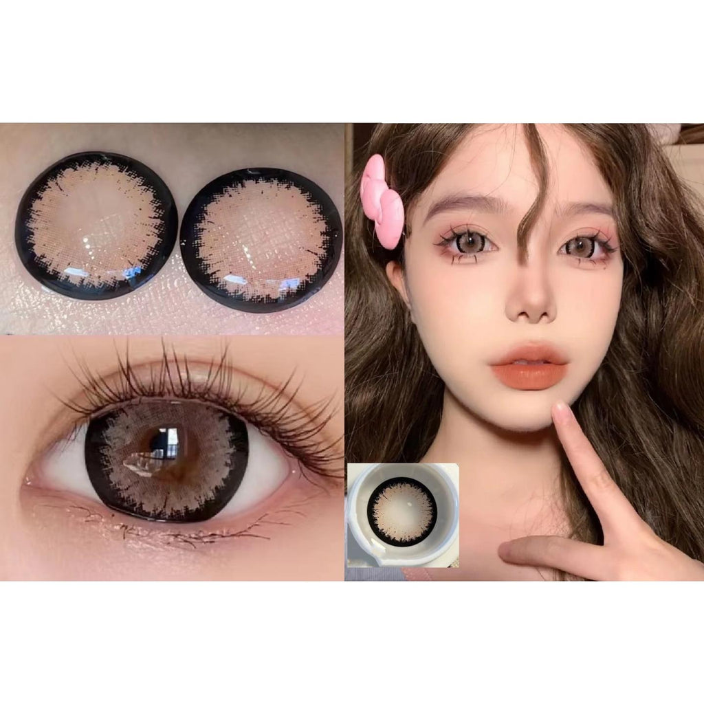 BSJFEN Xiyoulens 14.50mm Pink Colored Contact Lenses (6 Months Wear)