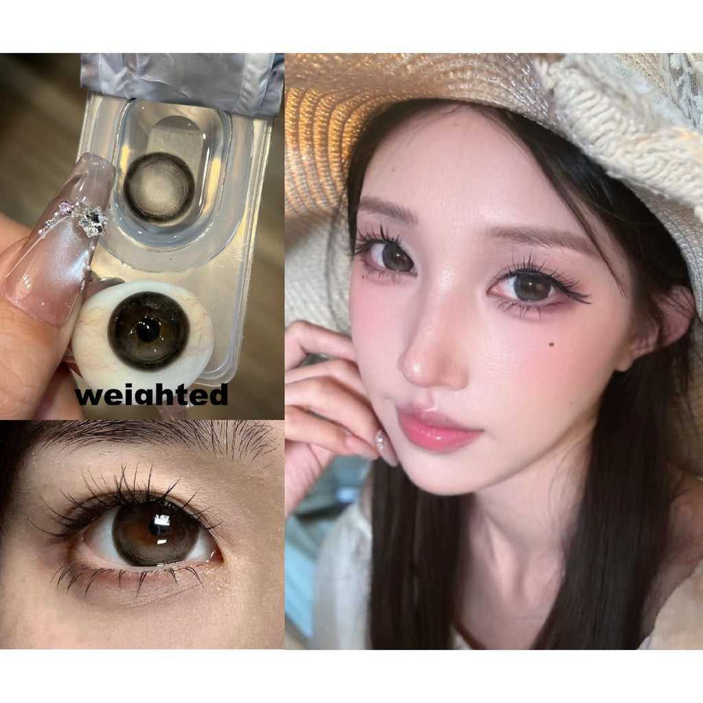 DXZLI Tinacon คอนแทคเลนส์สีดำ ขนาด 14.50 มม. (ชนิดราย 6 เดือน)