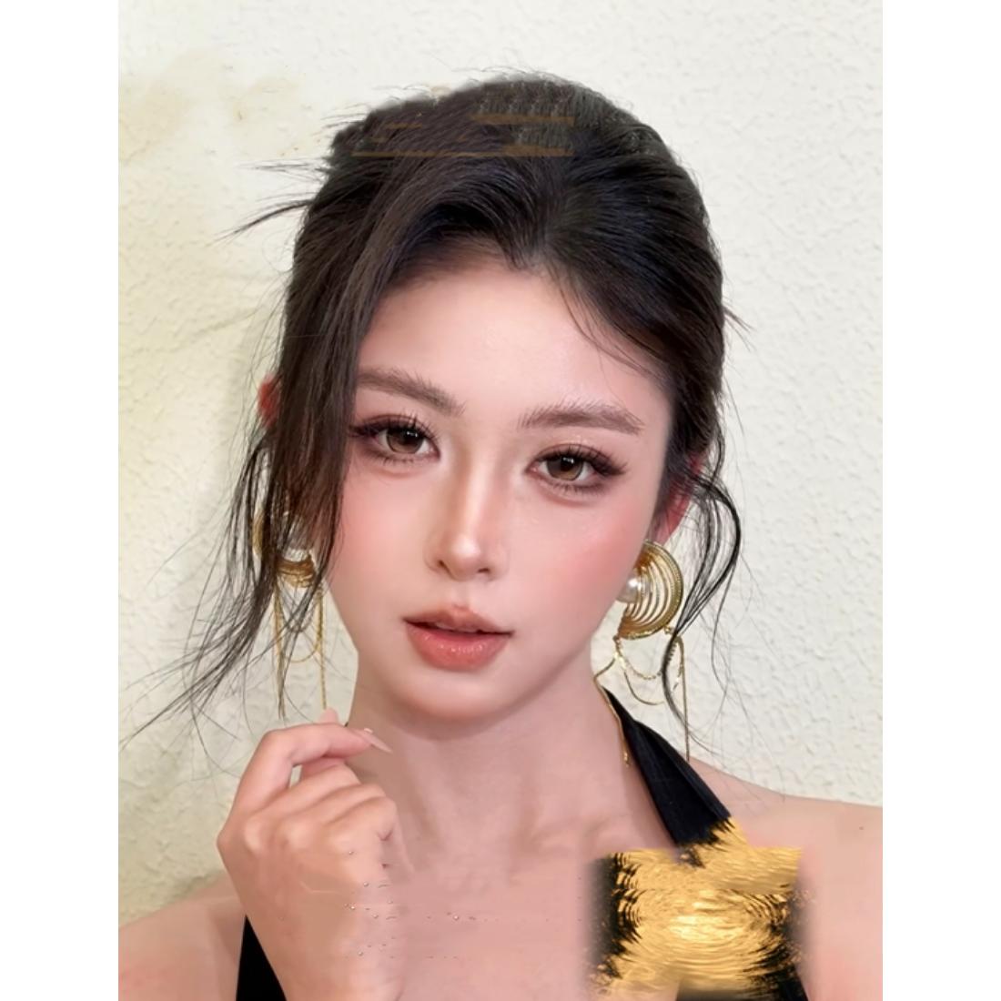 CDJJCENG OBALEN 14.50mm Brown Colored Contact Lenses (6 Months Wear)