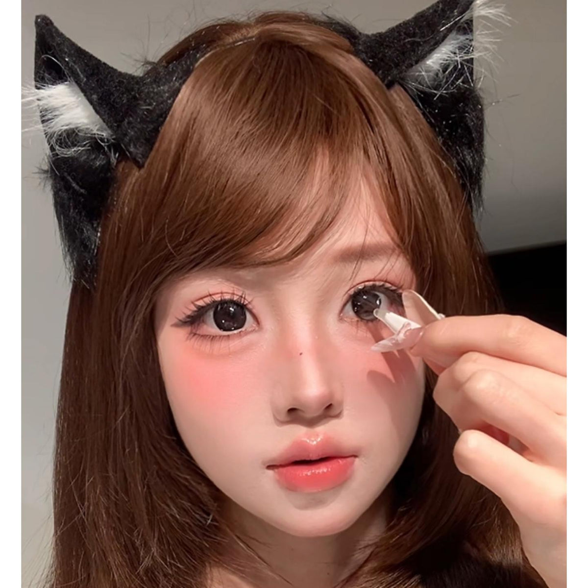 CDYYNDAI OBALEN 14.50mm Black Colored Contact Lenses (6 Months Wear)