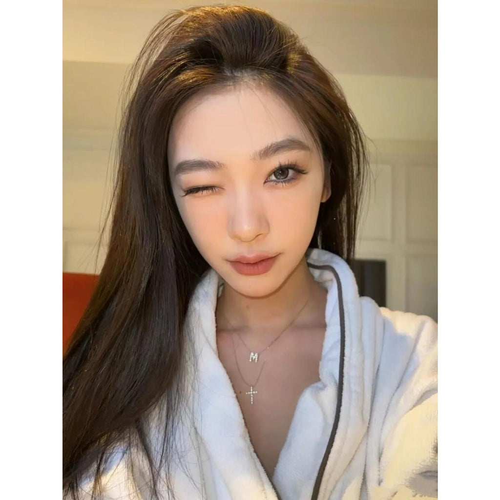 MNHJING OVOLOOK 14.20mm Grey Colored Contact Lenses (6 Months Wear)
