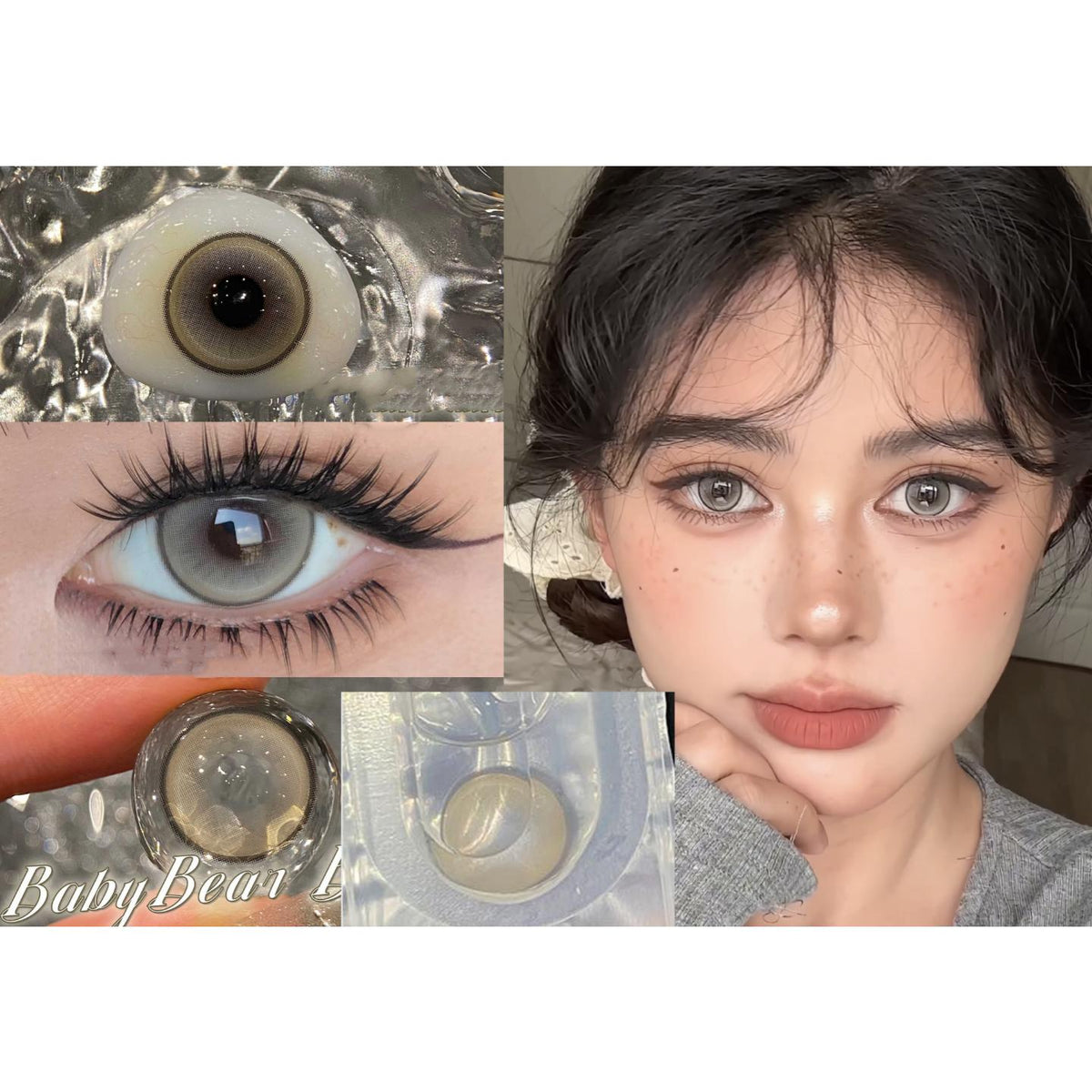 NHXXZONG Serltyca 14.20mm Brown Colored Contact Lenses (6 Months Wear)