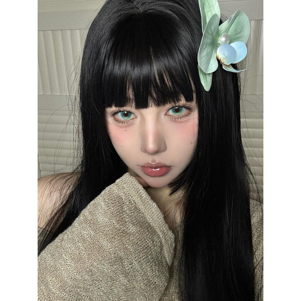 TQDONG OBALEN 14.50mm Green Colored Contact Lenses (6 Months Wear)