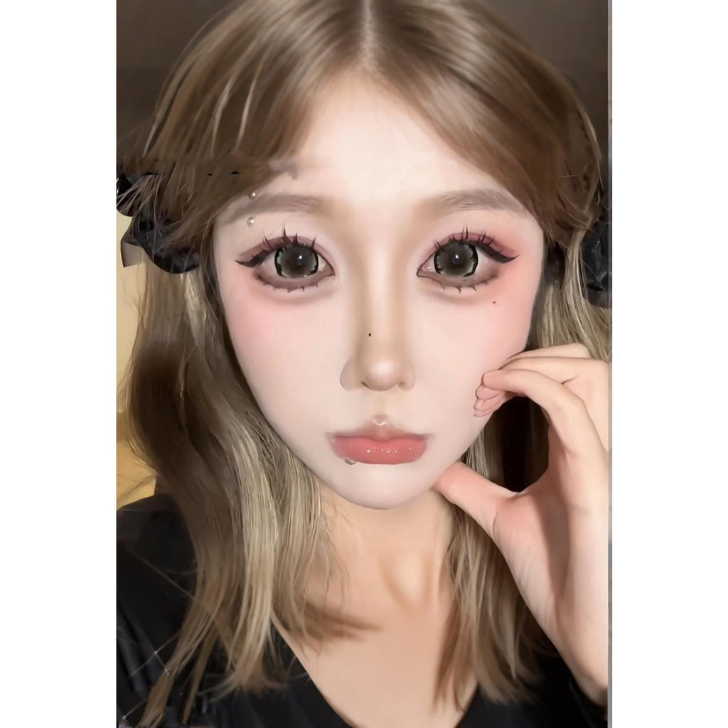 SJMSHU FLLYCON 14.50mm Grey Colored Contact Lenses (6 Months Wear)