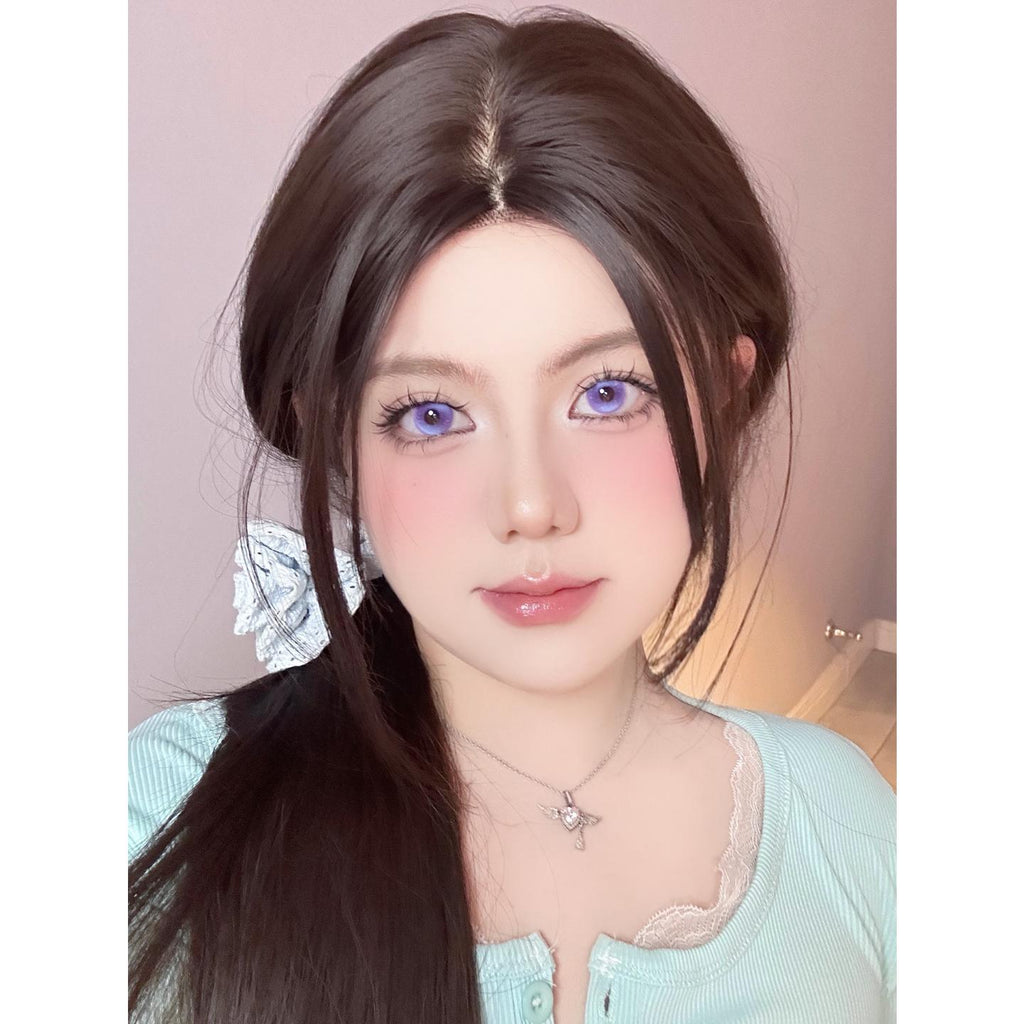 ZYJIE OBALEN 14.50mm Purple Colored Contact Lenses (6 Months Wear)