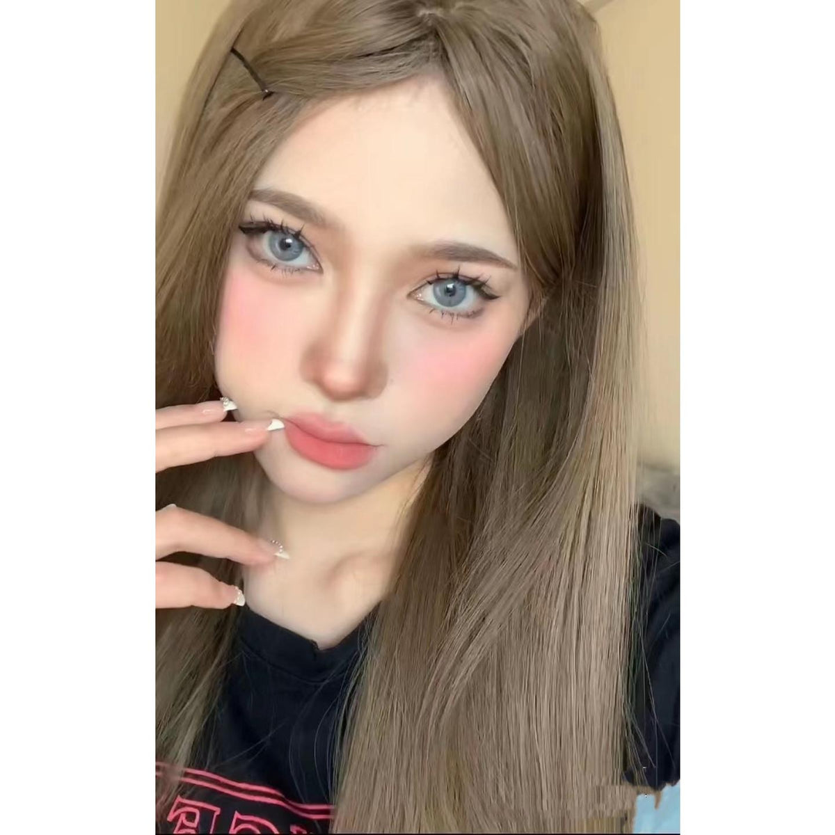 LDU OVOLOOK 14.00mm Blue Colored Contact Lenses (6 Months Wear)