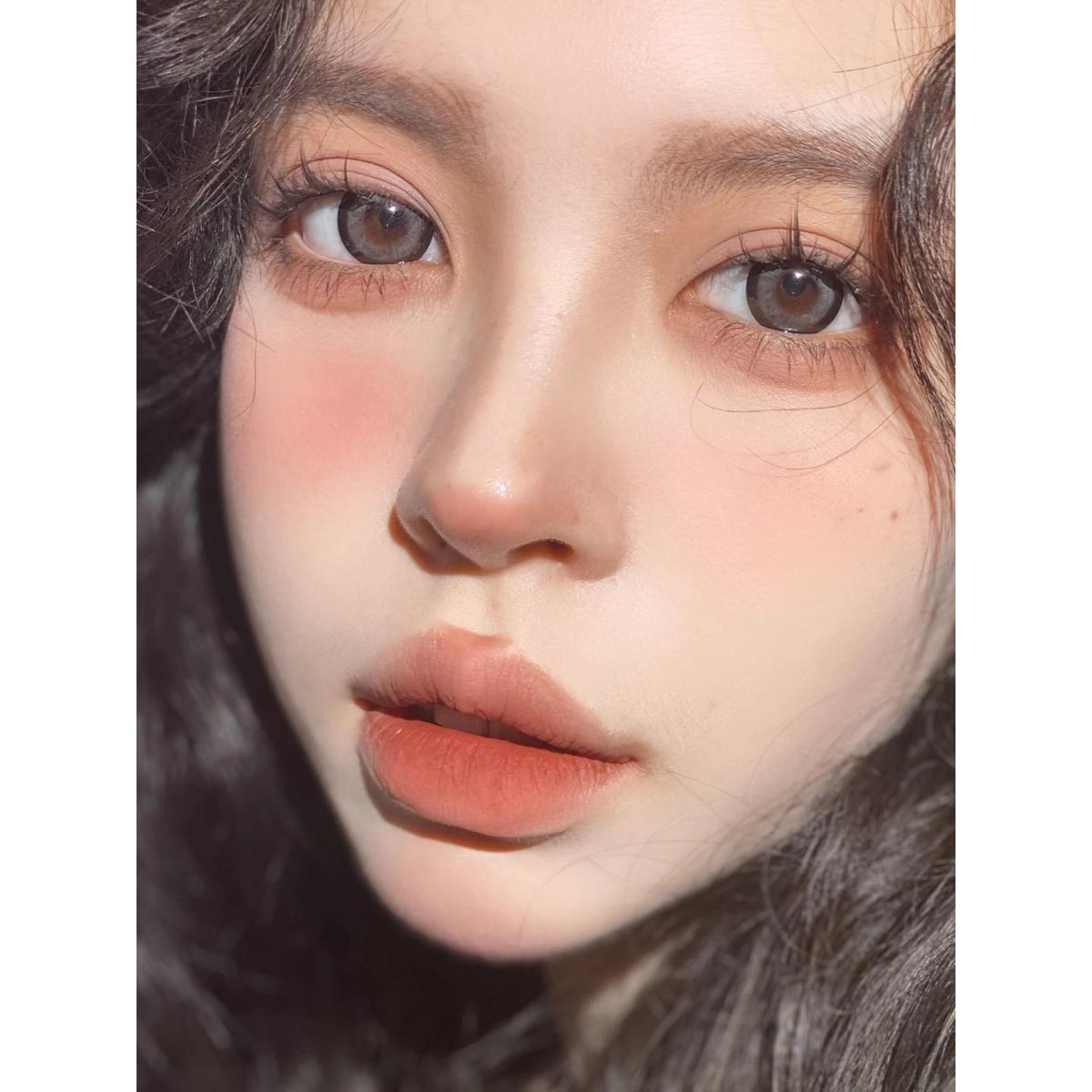 FPHHUI MorningCon 14.50mm Gray Colored Contact Lenses (6 Months Wear)