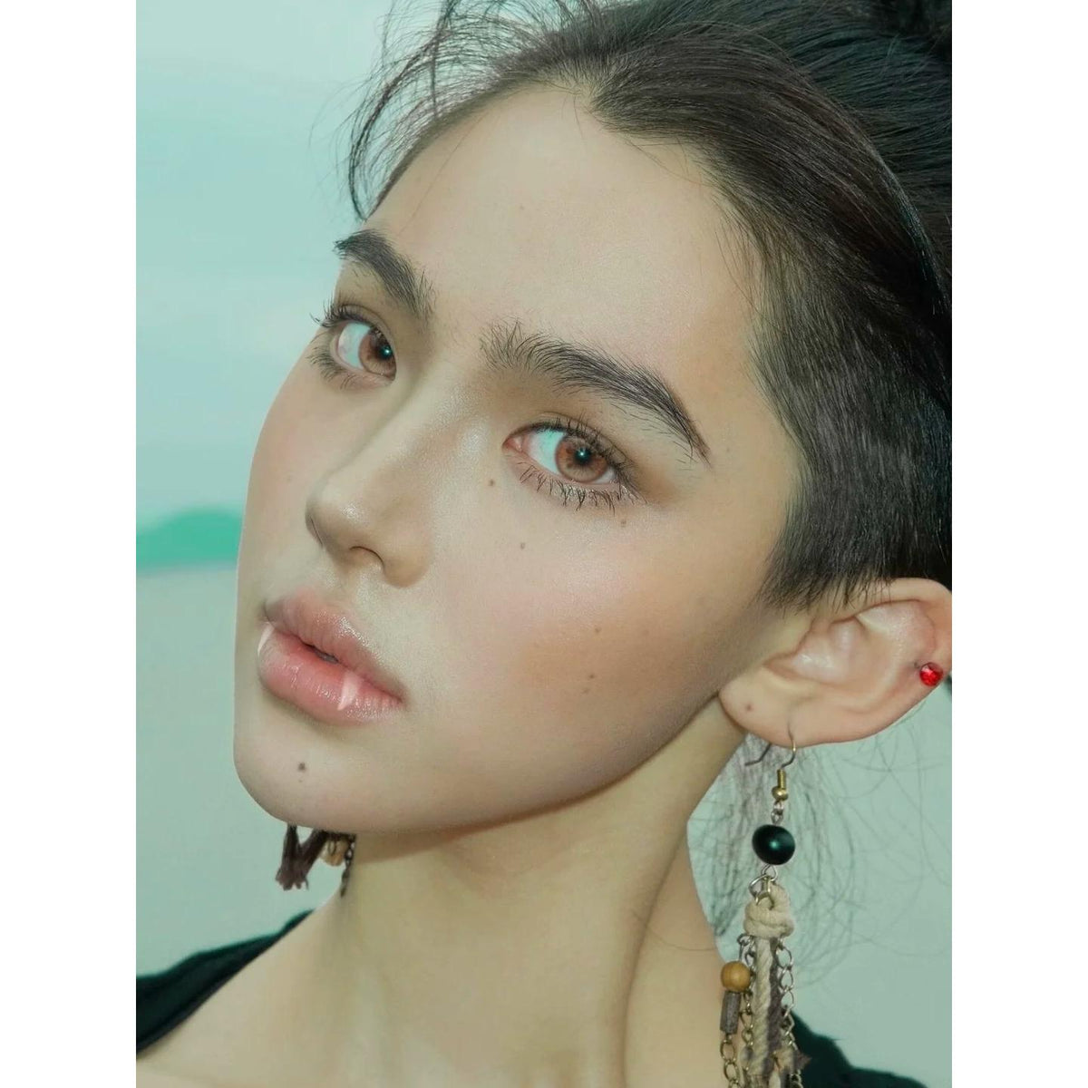 CHENJIHAIDIE Xiyoulens 14.50mm Brown Colored Contact Lenses (6 Months Wear)