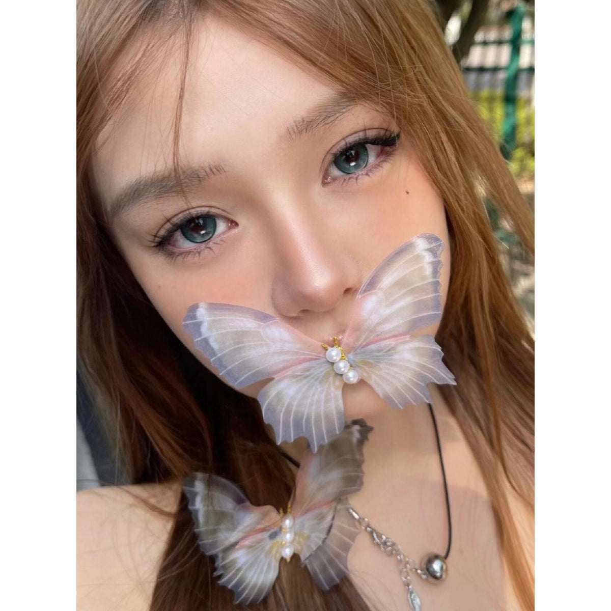 คอนแทคเลนส์สีเขียว HSNBHE Xiyoulens ขนาด 14.20 มม. (ชนิดราย 6 เดือน)