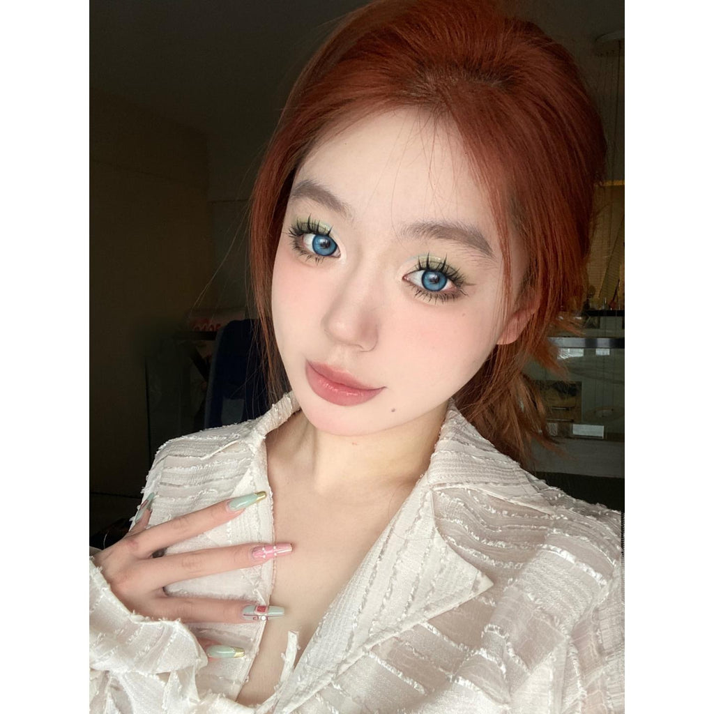 YSBZANG MorningCon คอนแทคเลนส์สีฟ้า ขนาด 14.20 มม. (ชนิดราย 6 เดือน)