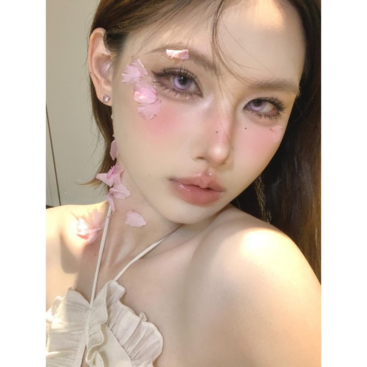 FLZI Xiyoulens 14.20mm Purple Colored Contact Lenses (6 Months Wear)
