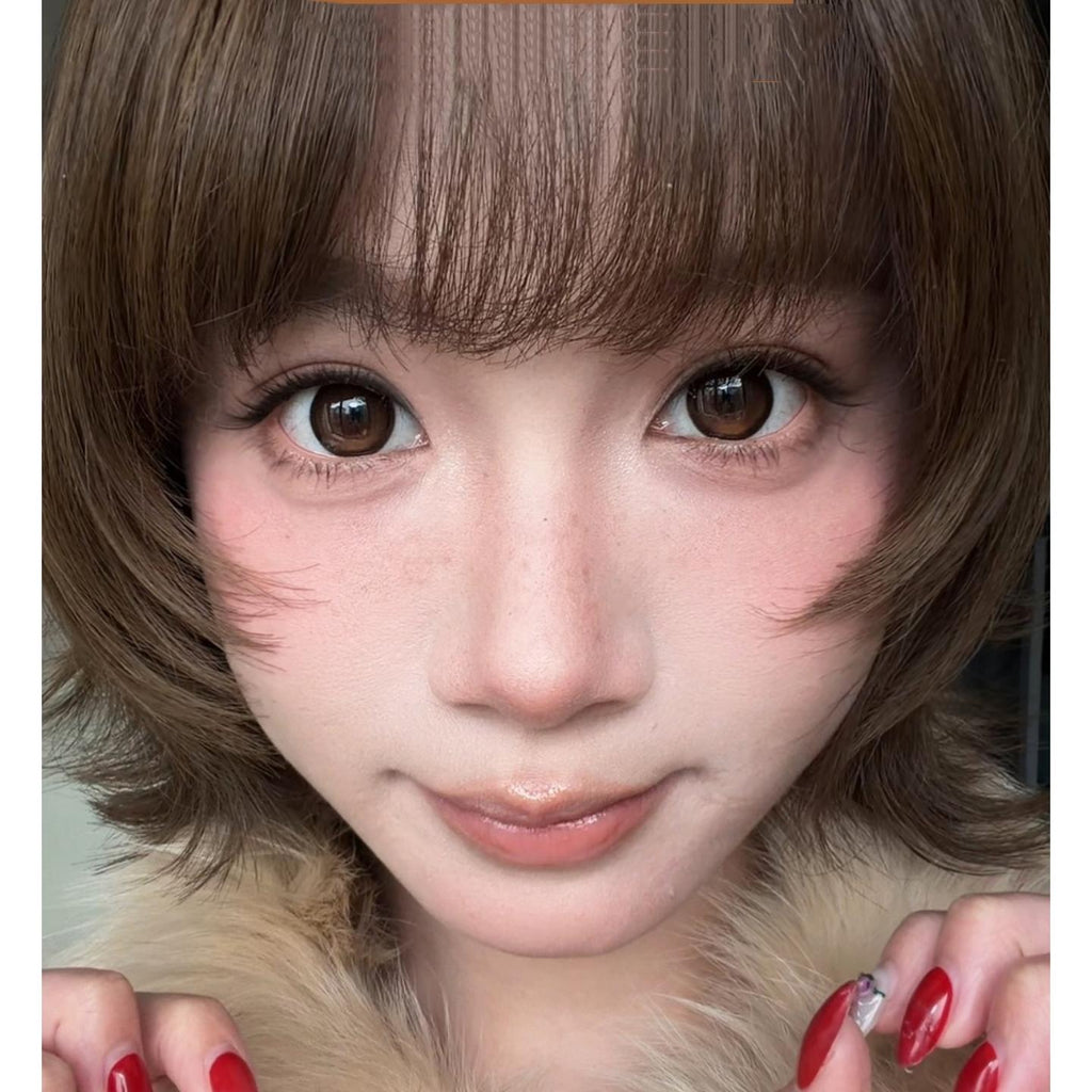CDZSQQIU OBALEN คอนแทคเลนส์สีน้ำตาล ขนาด 14.50 มม. (ชนิดราย 6 เดือน)