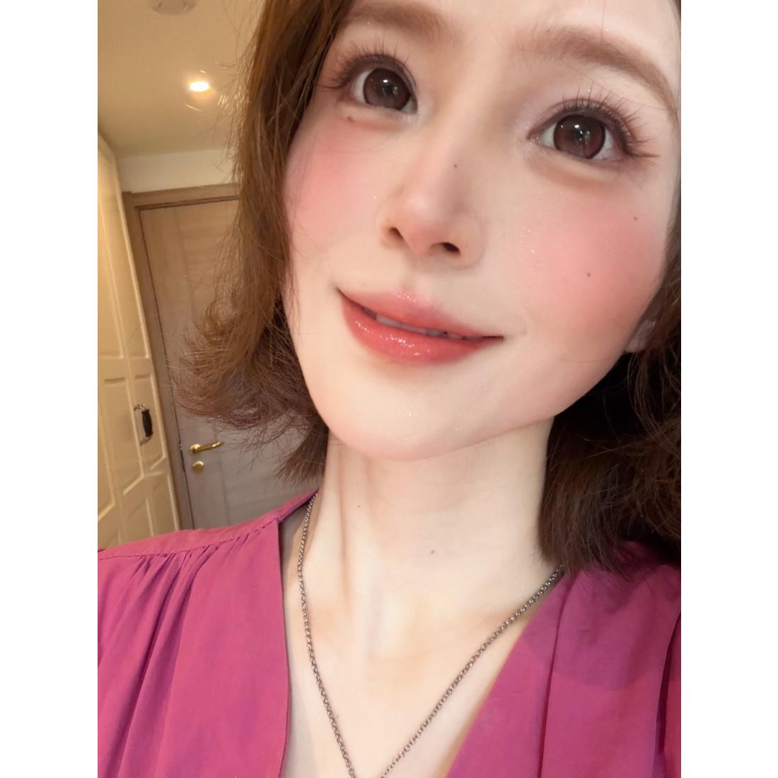 QLFEN MimiPark 14.50mm Pink Colored Contact Lenses (6 Months Wear)