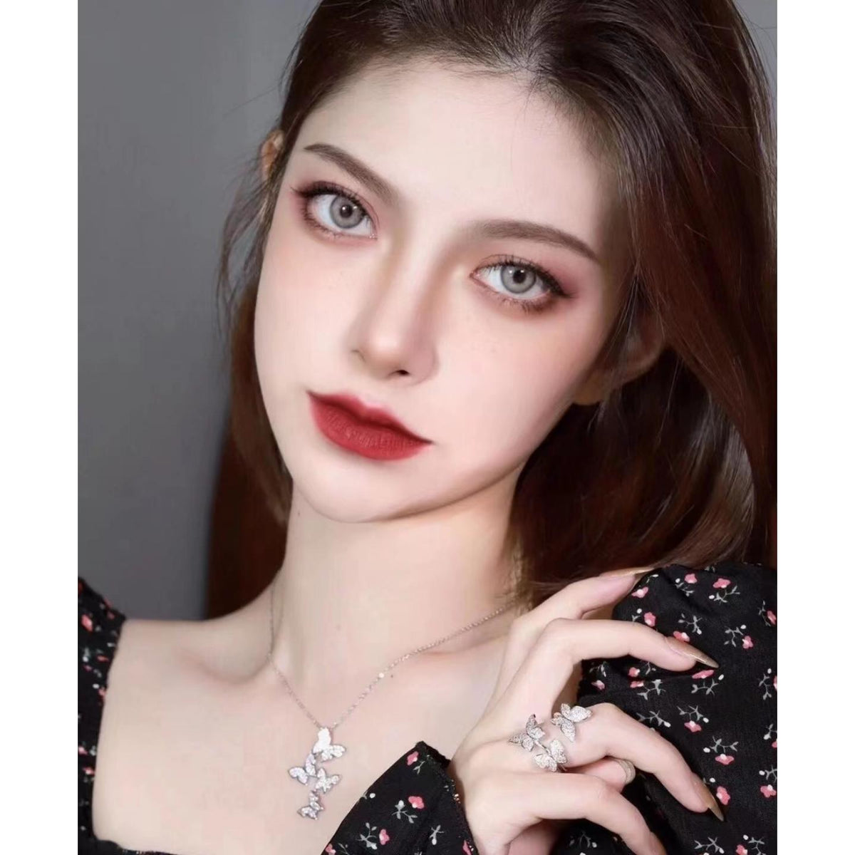 TKSHUI Xiyoulens 14.00mm Gray Colored Contact Lenses (6 Months Wear)