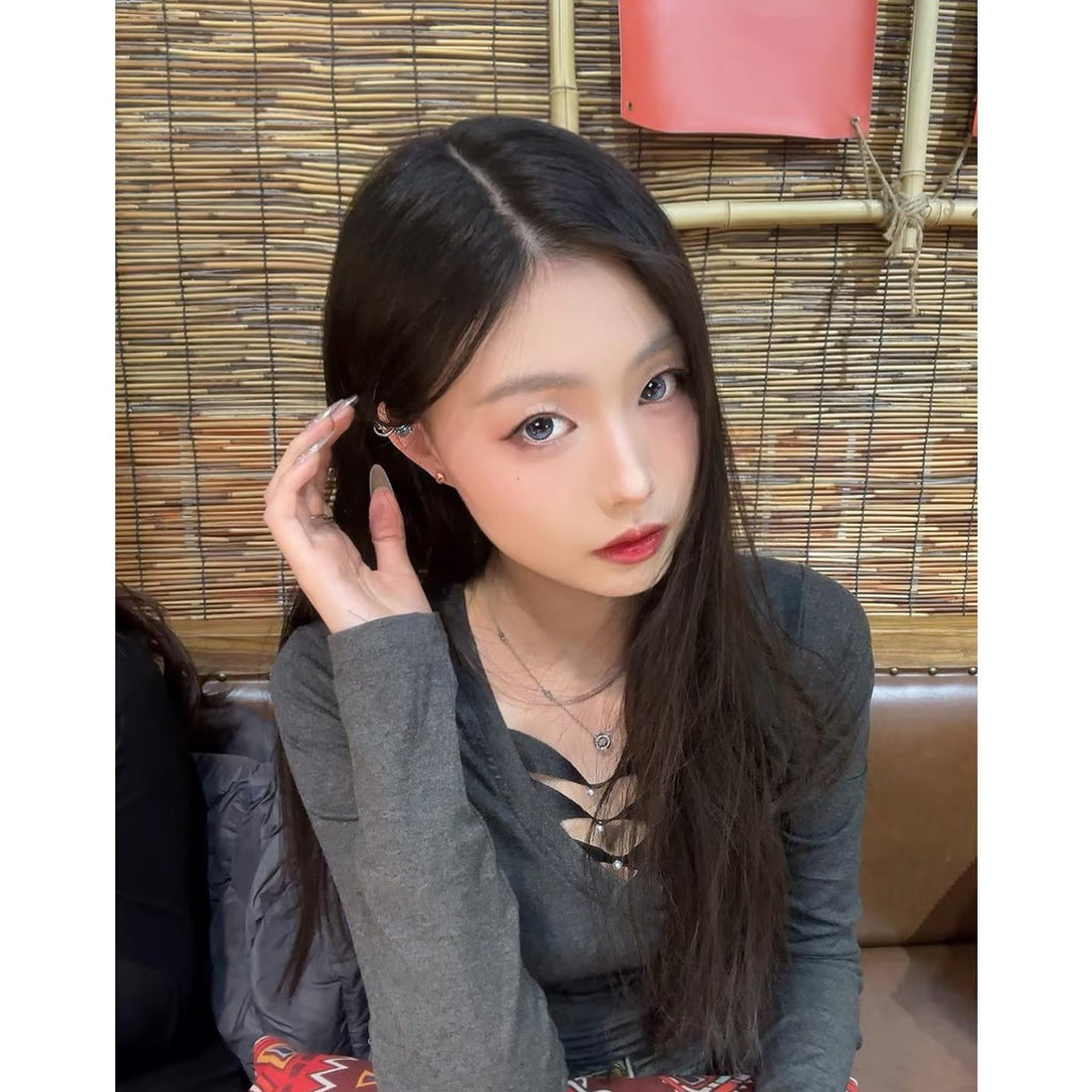 DHZZHU thestarlens 14.50mm Blue Colored Contact Lenses (6 Months Wear)