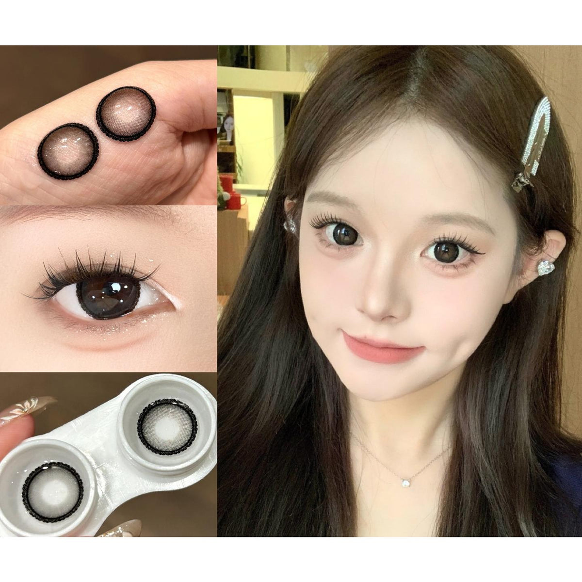 คอนแทคเลนส์สี XYLLTA รุ่น thestarlens ขนาด 14.50 มม. สีดำ (ชนิดราย 6 เดือน)