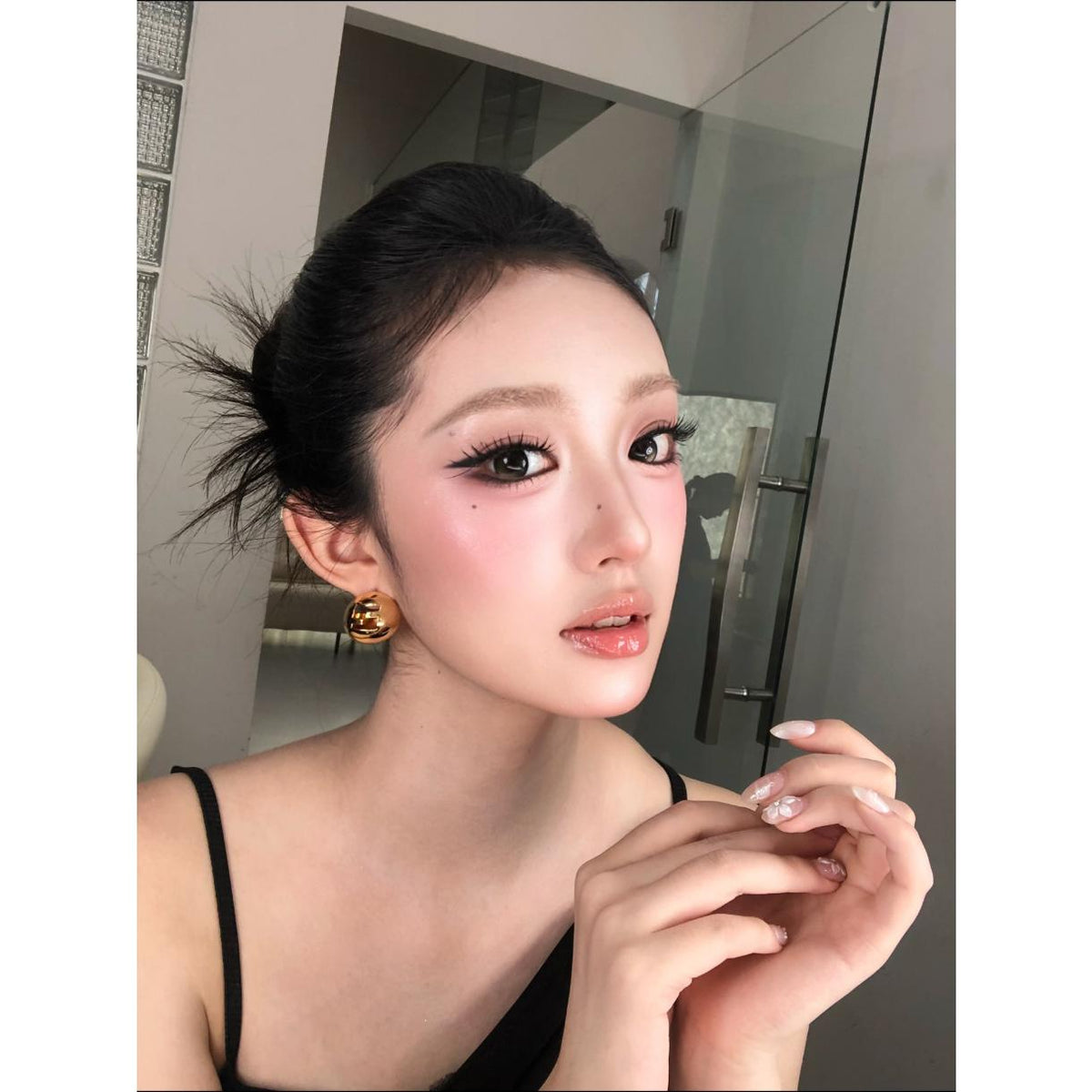 NYWHGUO MimiPark 14.50mm Gray Colored Contact Lenses (6 Months Wear)