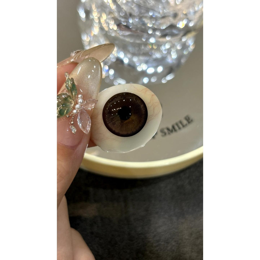 Kính áp tròng màu ZGSCHA thestarlens 14.50mm màu nâu (Thời hạn sử dụng 6 tháng)