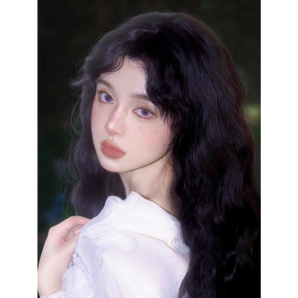 BLKBMEI Xiyoulens 14.20mm Purple Colored Contact Lenses (6 Months Wear)