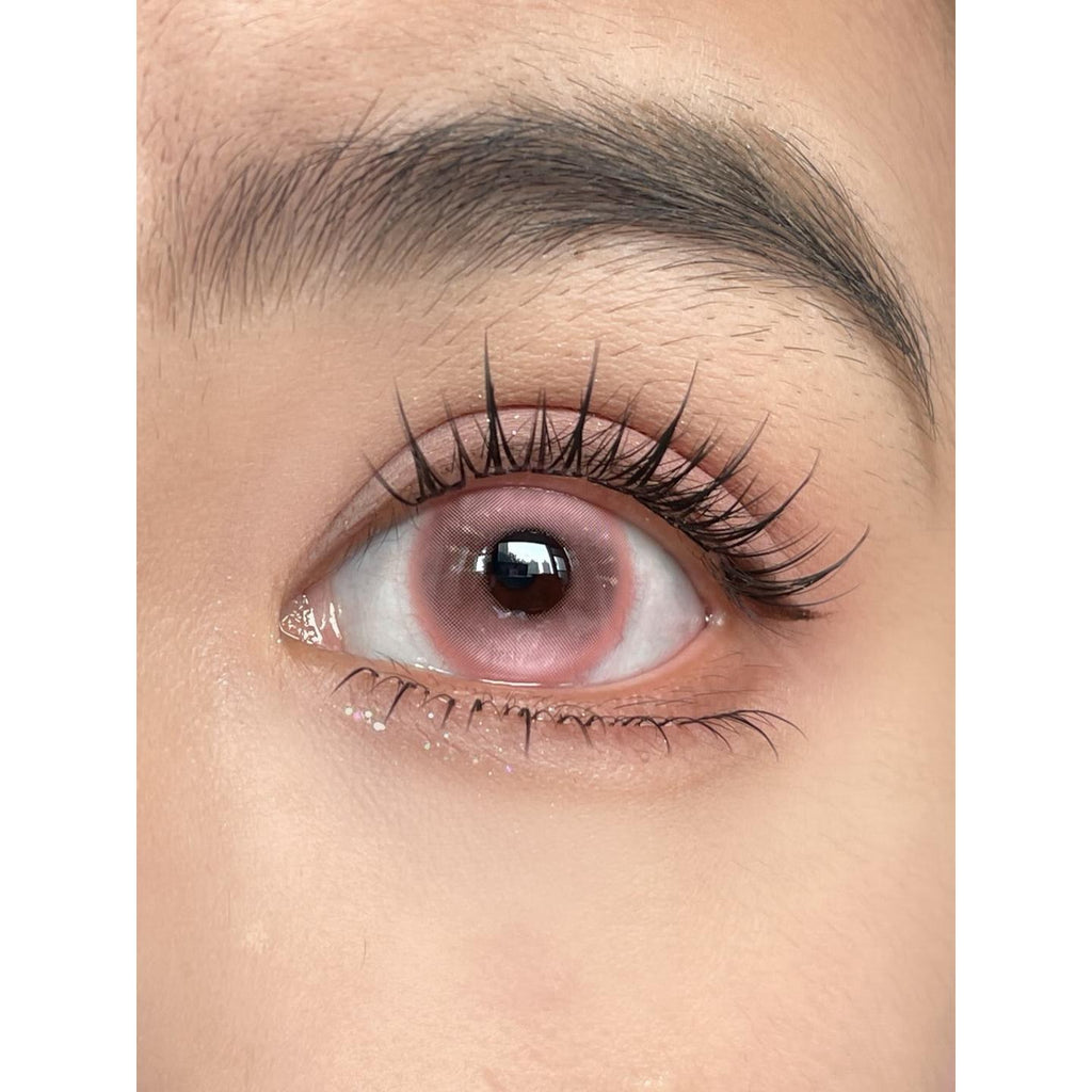FQSHUI OBALEN 14.50mm Pink Colored Contact Lenses (6 Months Wear)
