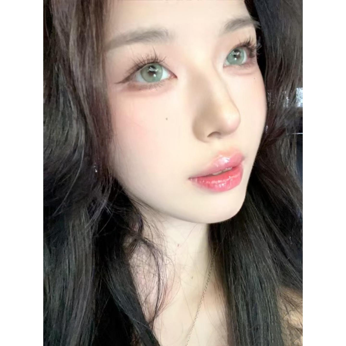 TQSE ROSELENS 14.20mm Green Colored Contact Lenses (6 Months Wear)