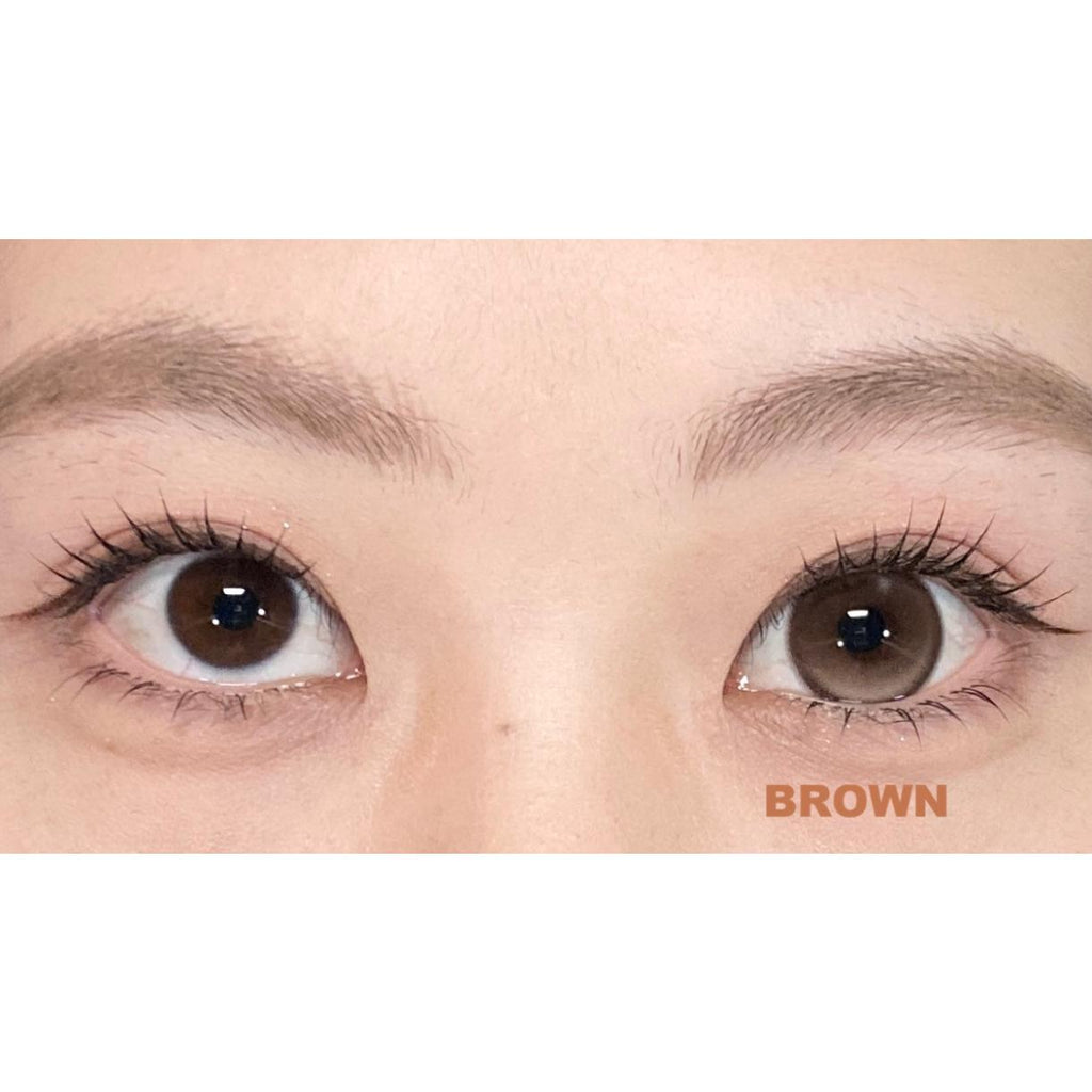 CDTSWROU OBALEN 14.50mm Brown Colored Contact Lenses (6 Months Wear)